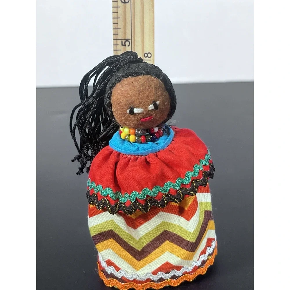 Vintage Seminole Indian Doll W Coconut Tree Husk 5